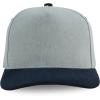 image:imageTrendy Apparel Shop 5 Panel Cotton and Suede Combo Snapback Baseball CapLight Denim Navy 1