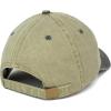 image:imageTrendy Apparel Shop Low Profile Unstructured Pigment Dyed Two Tone Baseball CapKhaki Black