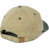 image:imageTrendy Apparel Shop Low Profile Unstructured Pigment Dyed Two Tone Baseball CapKhaki Dk Green