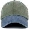 image:imageTrendy Apparel Shop Low Profile Unstructured Pigment Dyed Two Tone Baseball CapOlive Navy