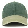 image:imageTrendy Apparel Shop Low Profile Unstructured Pigment Dyed Two Tone Baseball CapSpruce Khaki