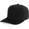 image:imageTrendy Apparel Shop 5 Panel Cotton and Suede Combo Snapback Baseball CapBlack Black 1