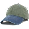 image:imageTrendy Apparel Shop Low Profile Unstructured Pigment Dyed Two Tone Baseball CapOlive Navy