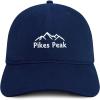 image:imageTrendy Apparel Shop Pikes Peak Embroidered Cotton Unstructured Low Profile Dad HatNavy