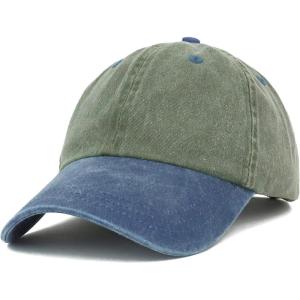 image:imageTrendy Apparel Shop Low Profile Unstructured Pigment Dyed Two Tone Baseball CapOlive Navy