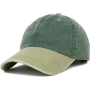 image:imageTrendy Apparel Shop Low Profile Unstructured Pigment Dyed Two Tone Baseball CapSpruce Khaki