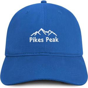image:imageTrendy Apparel Shop Pikes Peak Embroidered Cotton Unstructured Low Profile Dad HatRoyal