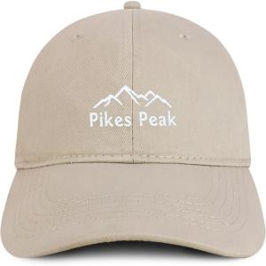 image:imageTrendy Apparel Shop Pikes Peak Embroidered Cotton Unstructured Low Profile Dad HatStone