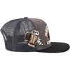 image:imageTrendy Apparel Shop 6 Panel Mexico Theme Beer Embroirdered Snapback CapHeather Brown Black2