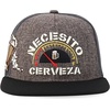 image:imageTrendy Apparel Shop 6 Panel Mexico Theme Beer Embroirdered Snapback CapHeather Brown Black2