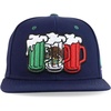 image:imageTrendy Apparel Shop 6 Panel Mexico Theme Beer Embroirdered Snapback CapNavy