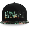 image:imageTrendy Apparel Shop Hibiscus Hawaiian Tropical Floral Aloha Embroidered Snapback CapBlack Black 1