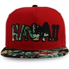 image:imageTrendy Apparel Shop Hibiscus Hawaiian Tropical Floral Aloha Embroidered Snapback CapRed Black 1
