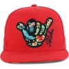 image:imageTrendy Apparel Shop Hibiscus Hawaiian Tropical Floral Aloha Embroidered Snapback CapRed Red