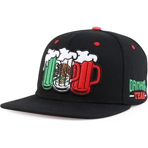 image:imageTrendy Apparel Shop 6 Panel Mexico Theme Beer Embroirdered Snapback CapBlack