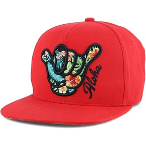 image:imageTrendy Apparel Shop Hibiscus Hawaiian Tropical Floral Aloha Embroidered Snapback CapRed Red