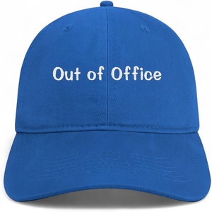 image:imageTrendy Apparel Shop Out of Office Embroidered Cotton Unstructured Low Profile Dad HatRoyal