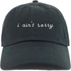 image:imageTrendy Apparel Shop Youth I Aint Sorry Adjustable Soft Crown Baseball CapBlack