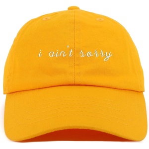 image:imageTrendy Apparel Shop Youth I Aint Sorry Adjustable Soft Crown Baseball CapGold