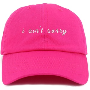 image:imageTrendy Apparel Shop Youth I Aint Sorry Adjustable Soft Crown Baseball CapHot Pink