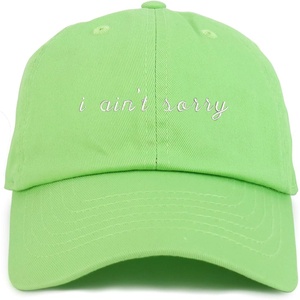 image:imageTrendy Apparel Shop Youth I Aint Sorry Adjustable Soft Crown Baseball CapLime