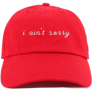 image:imageTrendy Apparel Shop Youth I Aint Sorry Adjustable Soft Crown Baseball CapRed