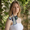 image:imageTrendy Apparel Shop Soft Silky Rectangle Skinny Scarf for Multi Styling 47x3Blue 1 1pk