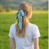 image:imageTrendy Apparel Shop Soft Silky Rectangle Skinny Scarf for Multi Styling 47x3Blue 3 1pk