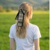 image:imageTrendy Apparel Shop Soft Silky Rectangle Skinny Scarf for Multi Styling 47x3Brown 1pk