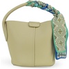 image:imageTrendy Apparel Shop Soft Silky Rectangle Skinny Scarf for Multi Styling 47x3Green 1pk