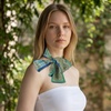 image:imageTrendy Apparel Shop Soft Silky Rectangle Skinny Scarf for Multi Styling 47x3Green 1pk