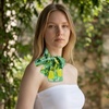 image:imageTrendy Apparel Shop Soft Silky Rectangle Skinny Scarf for Multi Styling 47x3Green 3 1pk