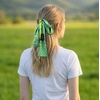image:imageTrendy Apparel Shop Soft Silky Rectangle Skinny Scarf for Multi Styling 47x3Green 3 1pk