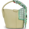 image:imageTrendy Apparel Shop Soft Silky Rectangle Skinny Scarf for Multi Styling 47x3Green Pink Yellow 3pk