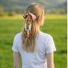 image:imageTrendy Apparel Shop Soft Silky Rectangle Skinny Scarf for Multi Styling 47x3Orange 1 1pk