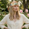 image:imageTrendy Apparel Shop Soft Silky Rectangle Skinny Scarf for Multi Styling 47x3Orange 1 1pk
