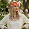 image:imageTrendy Apparel Shop Soft Silky Rectangle Skinny Scarf for Multi Styling 47x3Red 4 1pk