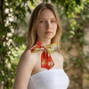 image:imageTrendy Apparel Shop Soft Silky Rectangle Skinny Scarf for Multi Styling 47x3Red 4 1pk