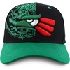 image:imageTrendy Apparel Shop XXL Hecho En Mexico Eagle 3D Embroidered Structured Baseball CapBlack Kelly Green