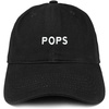 image:imageTrendy Apparel Shop Pops Embroidered Cap Premium Cotton Dad HatBlack