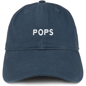 image:imageTrendy Apparel Shop Pops Embroidered Cap Premium Cotton Dad HatNavy