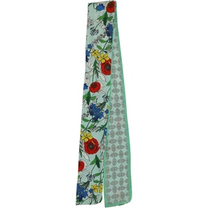 image:imageTrendy Apparel Shop Soft Silky Rectangle Skinny Scarf for Multi Styling 47x3Green 2 1pk