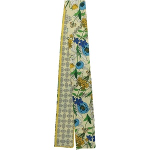 image:imageTrendy Apparel Shop Soft Silky Rectangle Skinny Scarf for Multi Styling 47x3Yellow 2 1pk