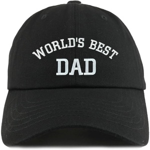 image:imageTrendy Apparel Shop Worlds Best Dad Embroidered Low Profile Soft Cotton Dad Hat CapBlack
