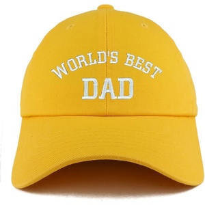 image:imageTrendy Apparel Shop Worlds Best Dad Embroidered Low Profile Soft Cotton Dad Hat CapGold