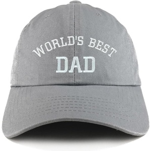 image:imageTrendy Apparel Shop Worlds Best Dad Embroidered Low Profile Soft Cotton Dad Hat CapGrey