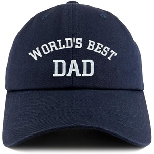 image:imageTrendy Apparel Shop Worlds Best Dad Embroidered Low Profile Soft Cotton Dad Hat CapNavy