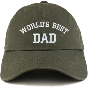 image:imageTrendy Apparel Shop Worlds Best Dad Embroidered Low Profile Soft Cotton Dad Hat CapOlive 2
