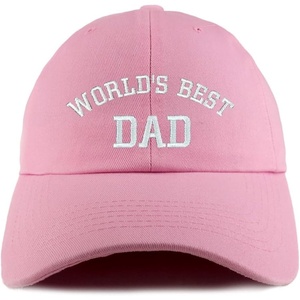image:imageTrendy Apparel Shop Worlds Best Dad Embroidered Low Profile Soft Cotton Dad Hat CapPink 2
