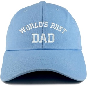 image:imageTrendy Apparel Shop Worlds Best Dad Embroidered Low Profile Soft Cotton Dad Hat CapSky 2
